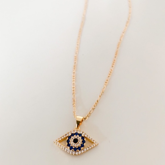 Evil Eye Necklace | 18k Gold Filled - Picture 2 of 5